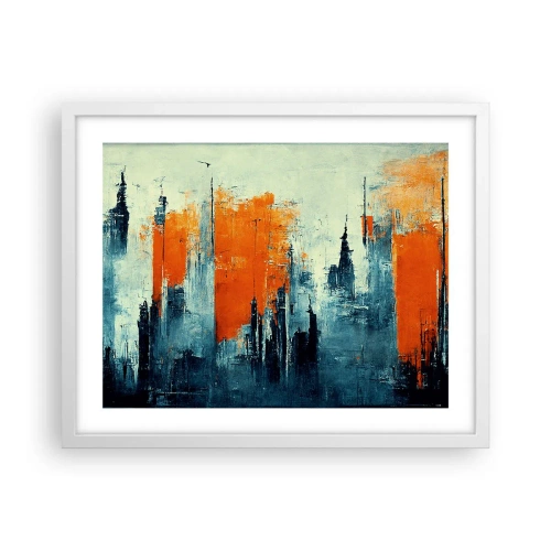 Poster in white frmae - Modern Landscape - 50x40 cm