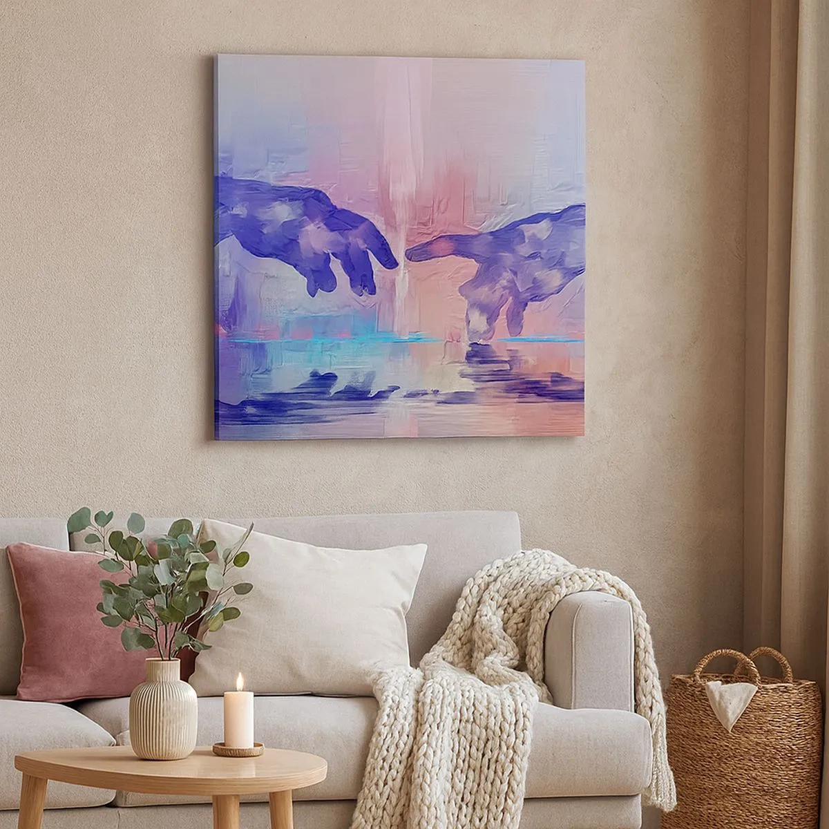 Canvas picture - Godly Spark of Life - 30x30 cm