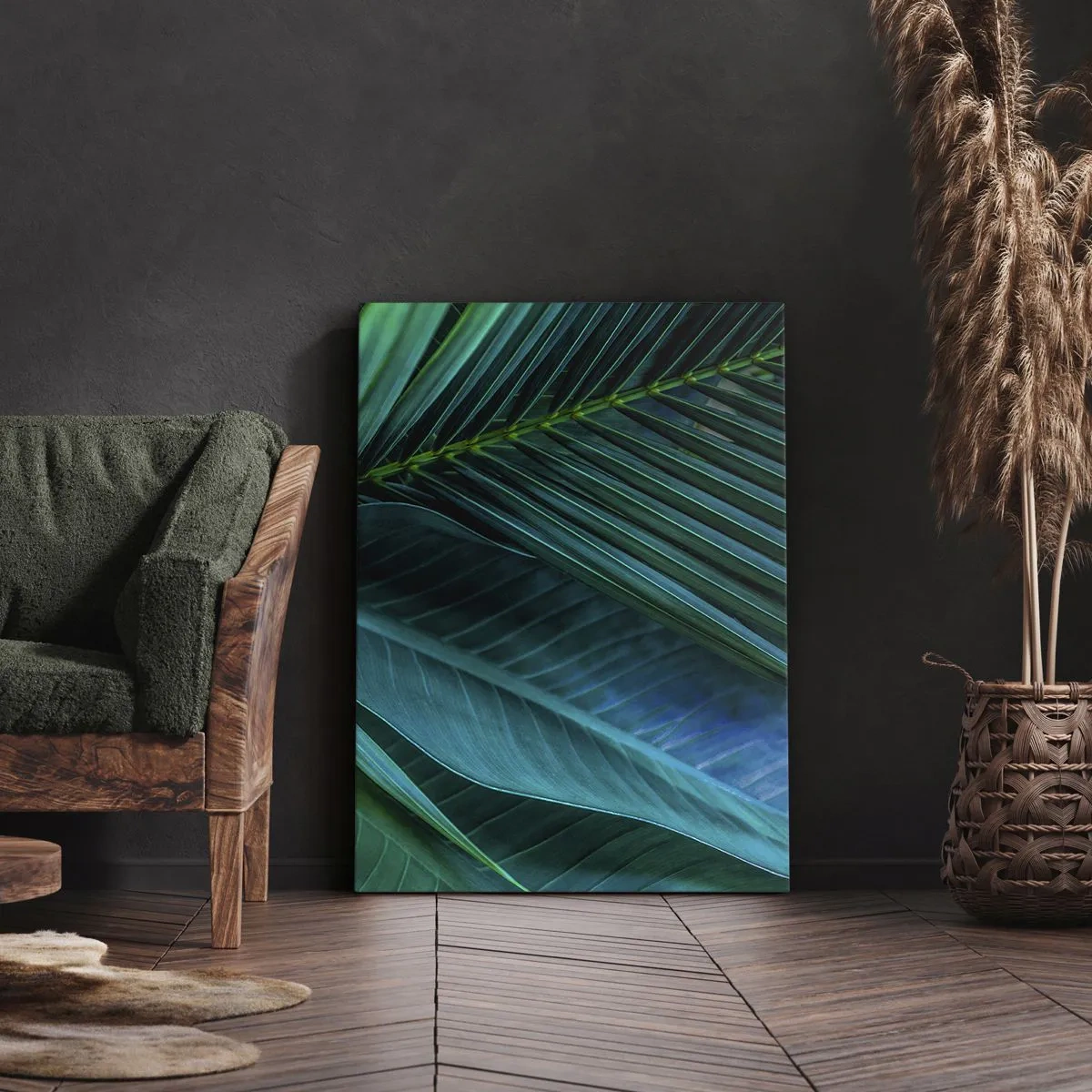 Canvas picture - Anatomy of Green - 55x100 cm
