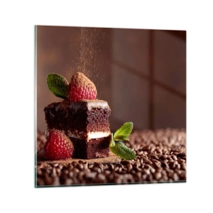 Glass picture - Life Is Sweet - 70x70 cm