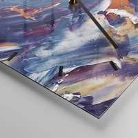 Clock face with lines