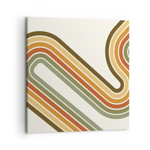 Canvas picture - Zigzaging towards the Goal - 60x60 cm