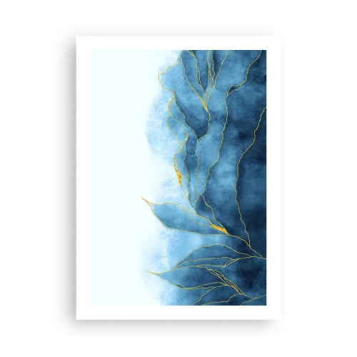 Poster - Blue In Gold - 50x70 cm