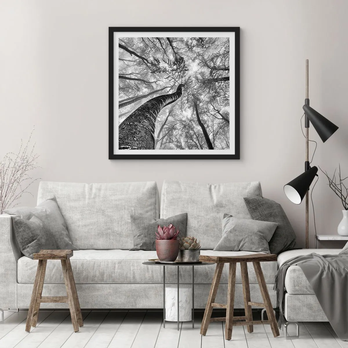 Poster in black frame - Race for the Light - 50x50 cm