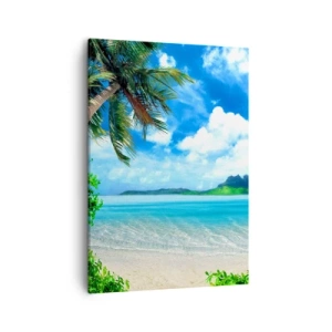 Canvas picture - Blue Tropics - 50x70 cm