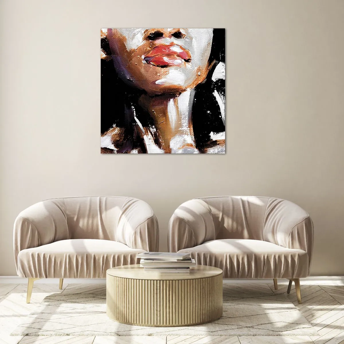 Glass picture - Pride without Prejudice - 50x50 cm