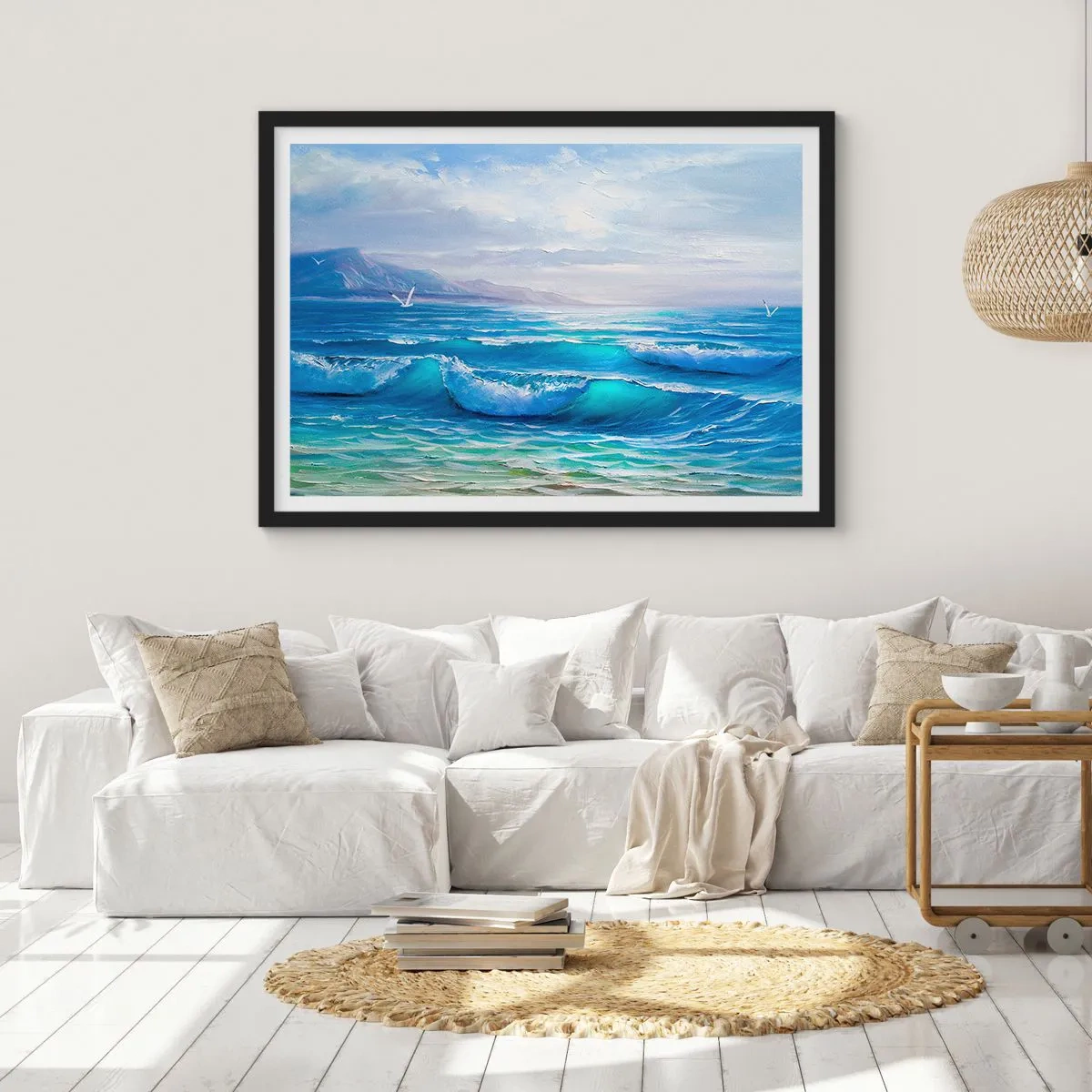 Poster in black frame - It Brings Bliss - 100x70 cm