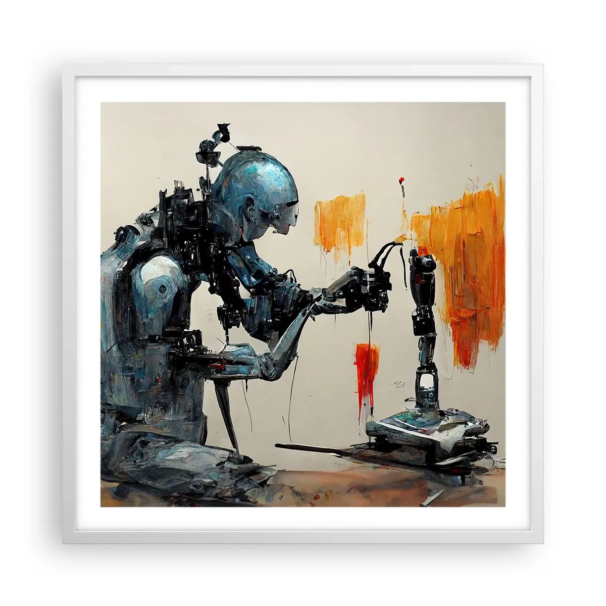 Poster in white frmae - This Is Tomorrow - 60x60 cm