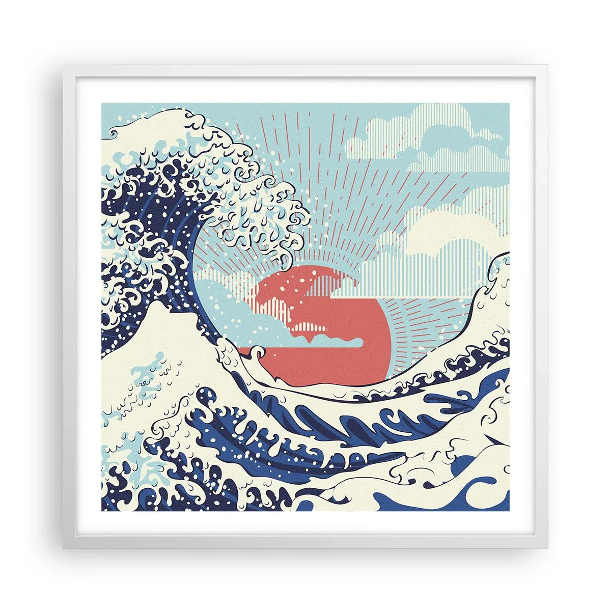 Poster in white frmae - From Japanese Inspirations - 60x60 cm