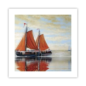 Poster - Ahoy, Sailor, Sail… - 40x40 cm