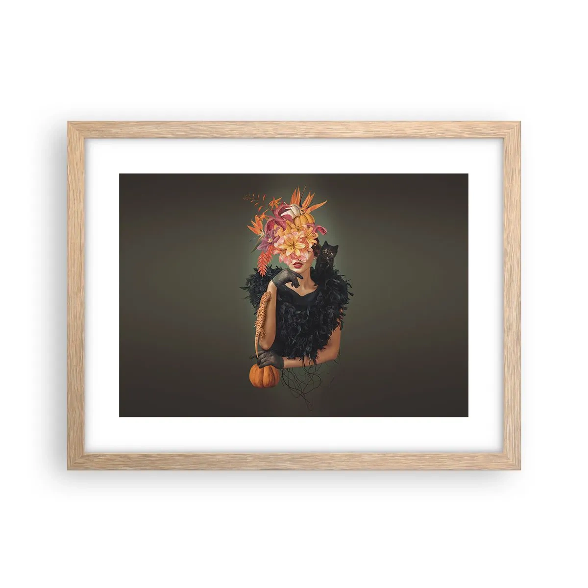 Poster in light oak frame - Charm of a Witch - 40x30 cm