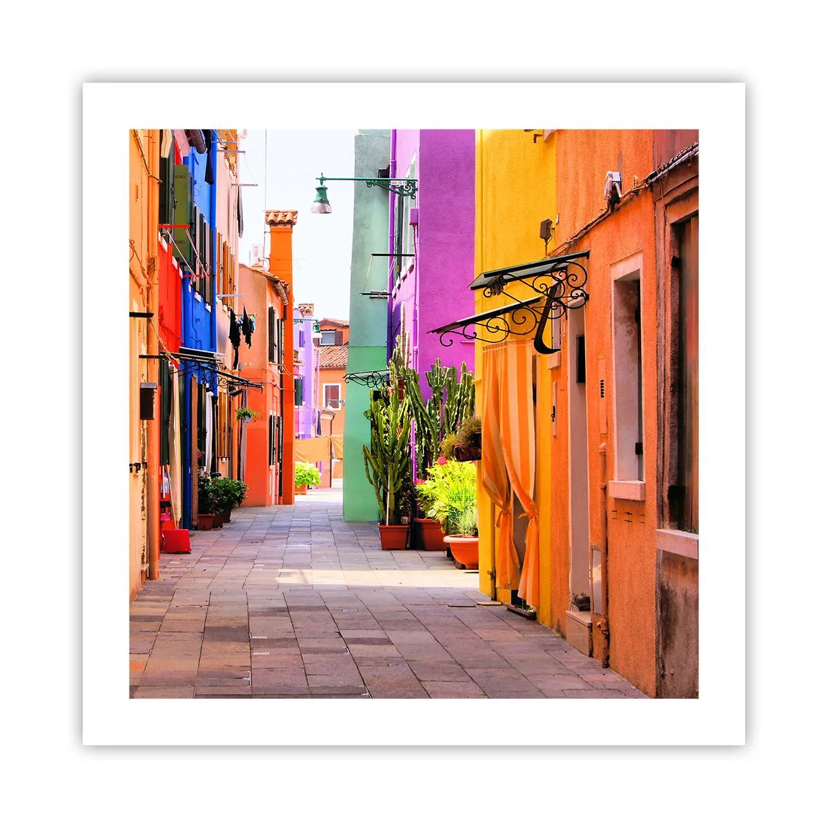Poster - Rainbow Alley - 50x50 cm