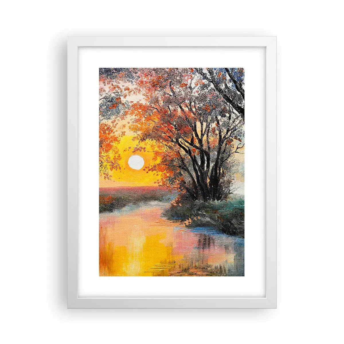 Poster in white frmae - Autumn Impressions - 30x40 cm