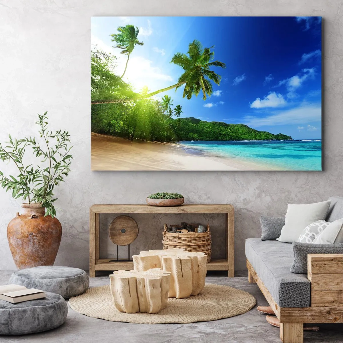 Canvas picture - Mild Touch of the Tropics - 120x80 cm