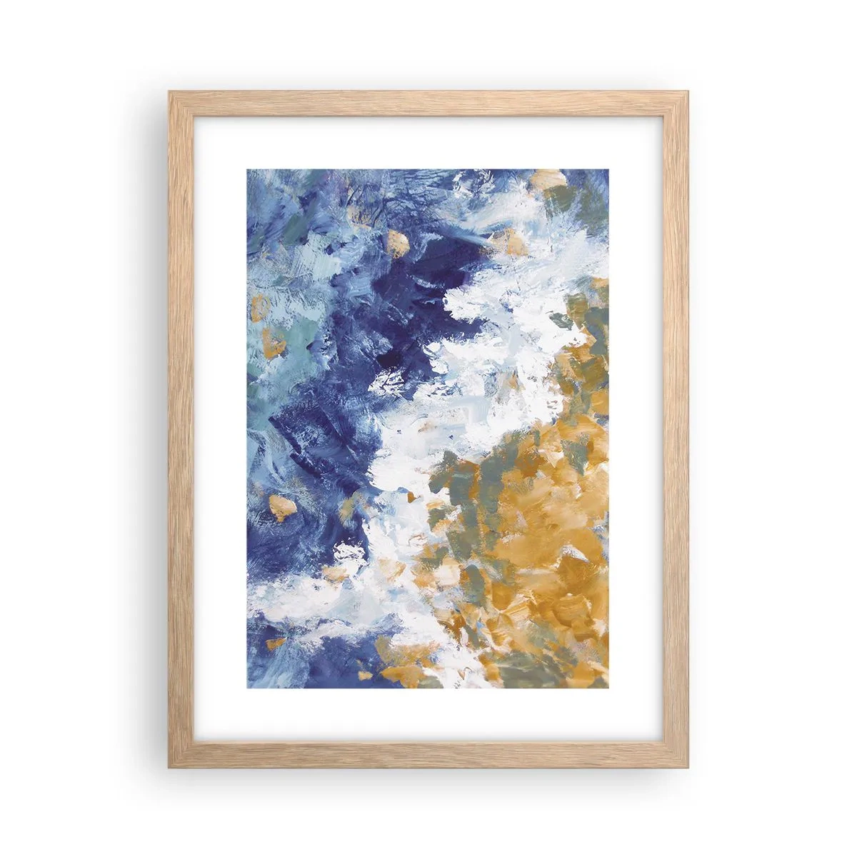 Poster in light oak frame - The Dance of Elements - 30x40 cm