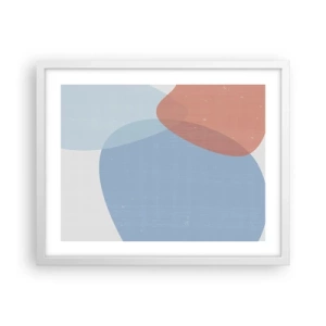 Poster in white frmae - Pastel Relations - 50x40 cm