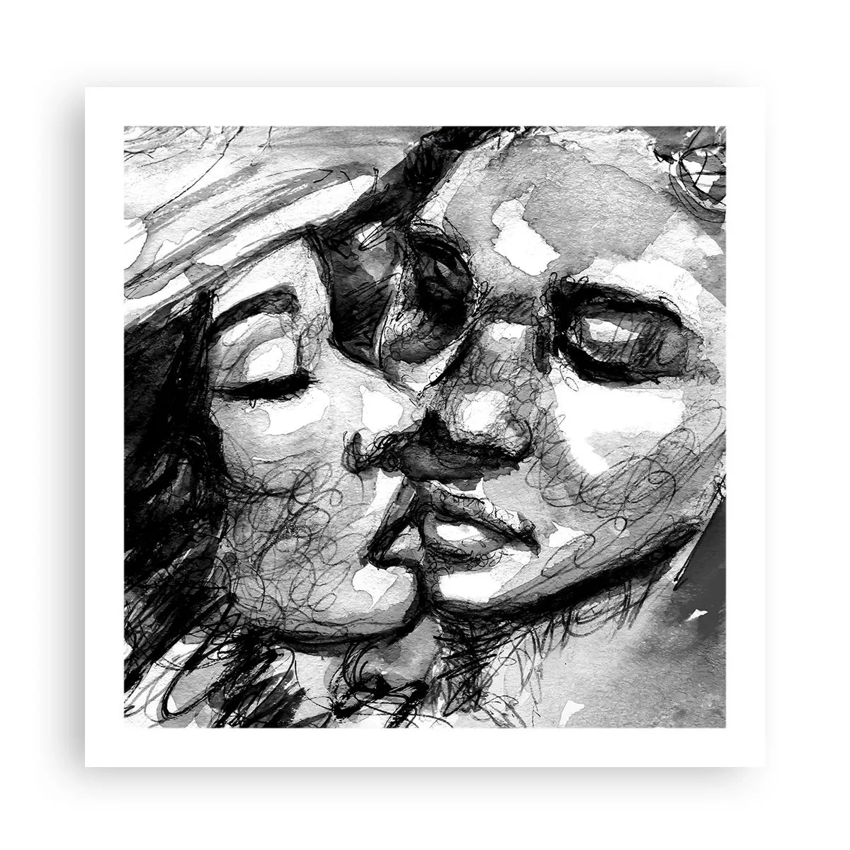 Poster - Tender Moment - 60x60 cm