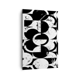 Canvas picture - White Is White and Black Is Black - 80x120 cm