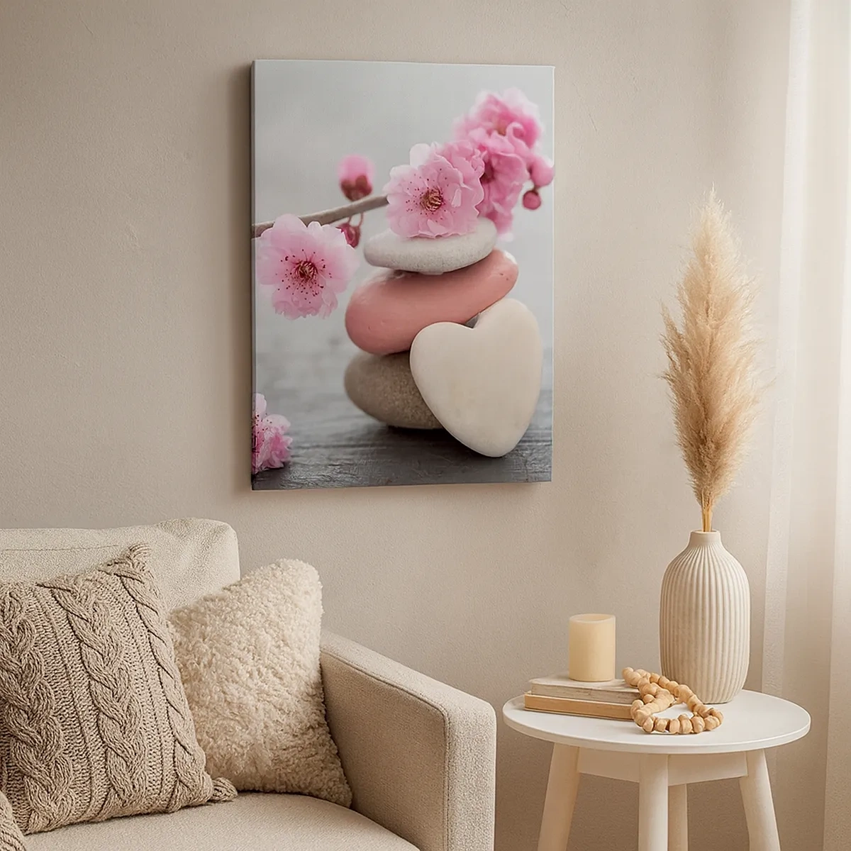 Canvas picture - Bliss with Cherry Blossom - 50x70 cm