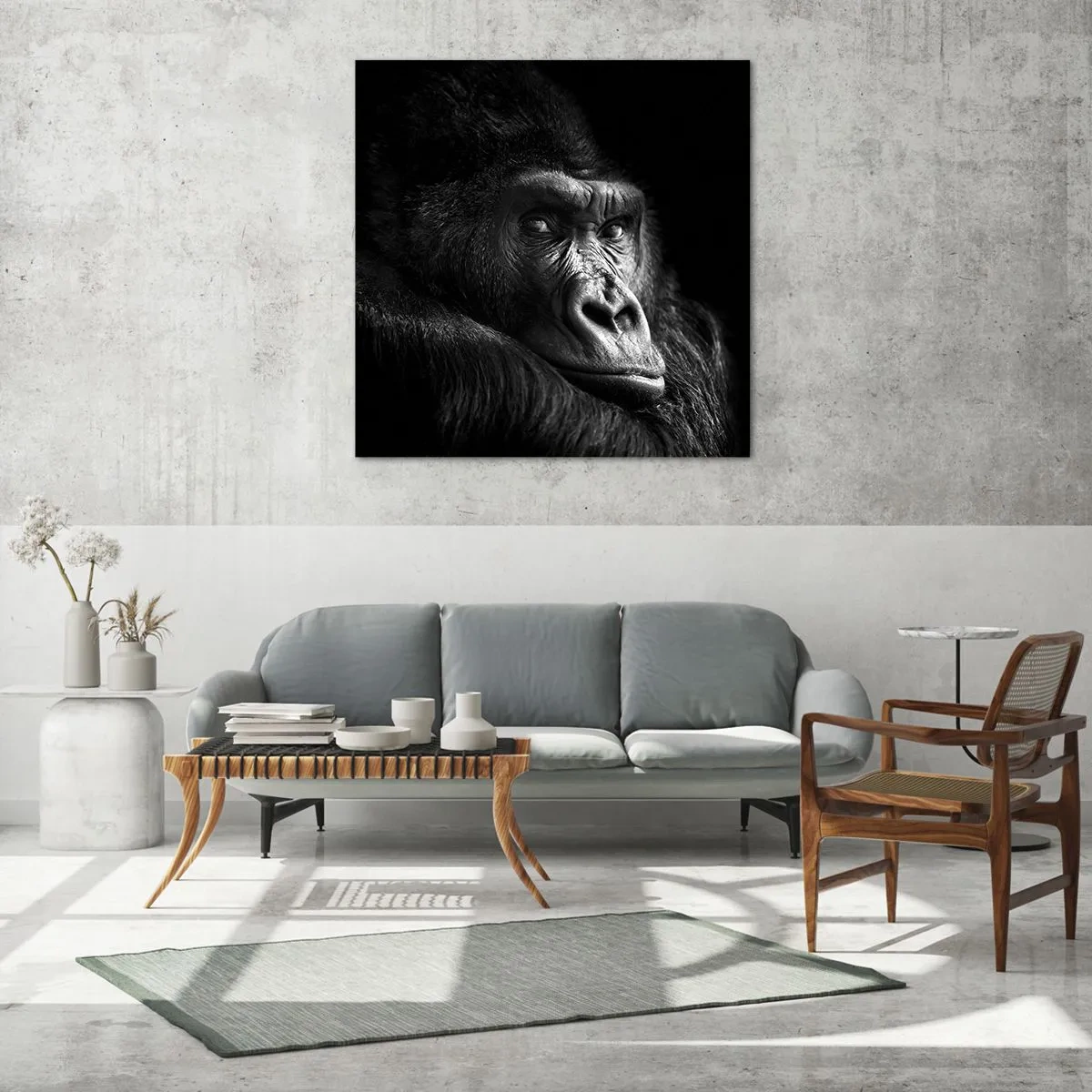 Glass picture - What Are You Looking At? - 30x30 cm