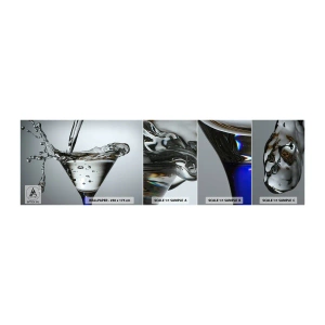 Photo Wallpaper Sample Self-Adhesive Deluxe Sticker - On the Brim of a Glass - Glass, Drink, Gastronomy - 100x30 cm