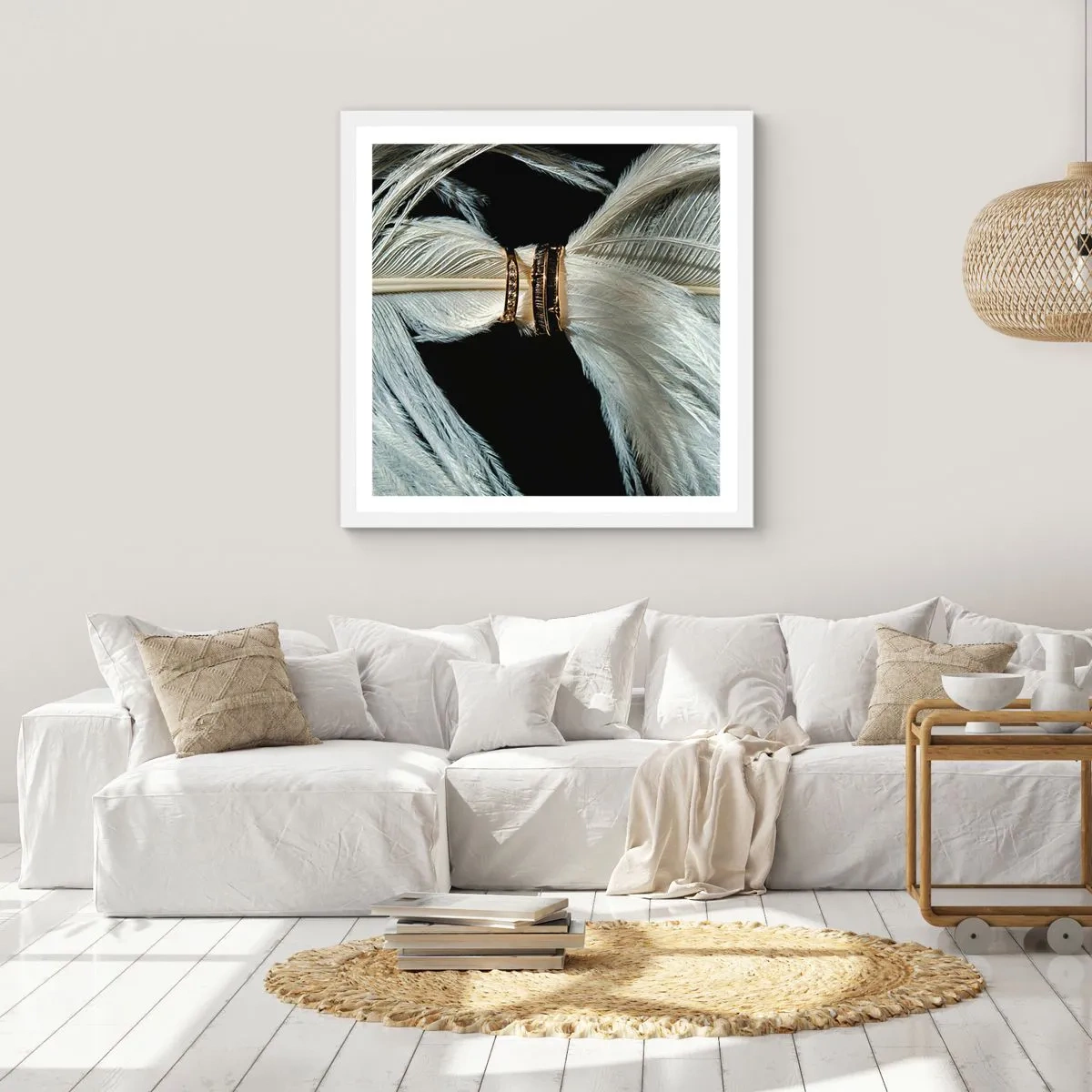 Poster in white frmae - …and I won't Leave You… - 40x40 cm