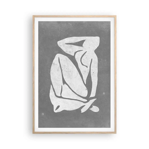 Poster in light oak frame - Lost in Thoughts - 70x100 cm