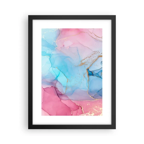 Poster in black frame - Encounter and Permeation - 30x40 cm