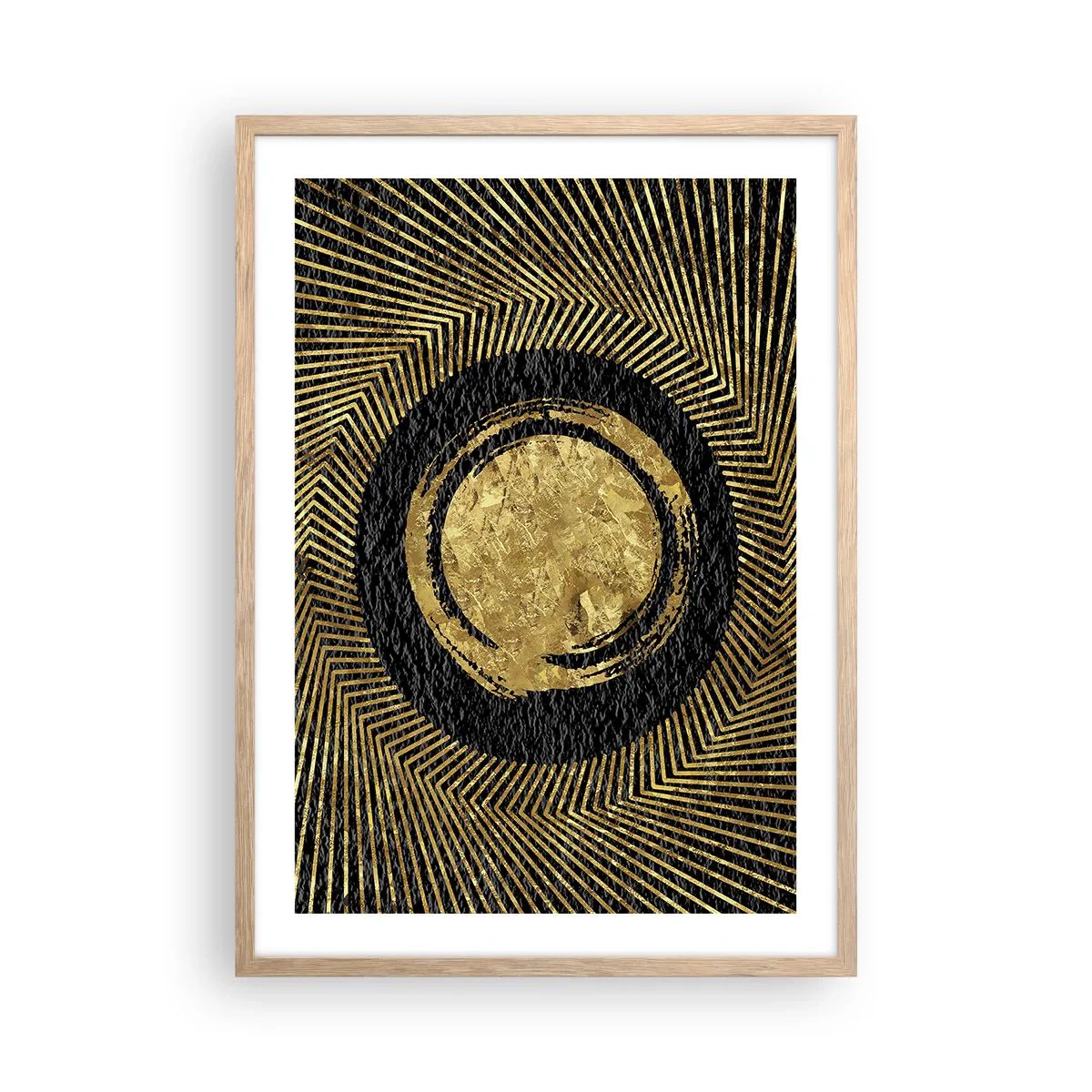 Poster in light oak frame - Composition Glamour - 50x70 cm