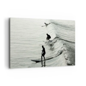 Canvas picture - Meeting the Wave - 120x80 cm