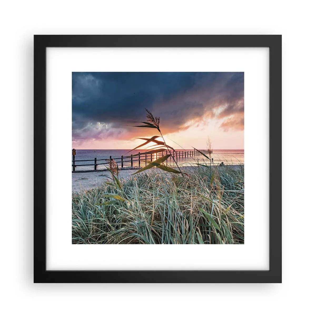 Poster in black frame - Not Gone with the Wind - 30x30 cm