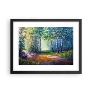 Poster in black frame - Idyllic Scenery - 40x30 cm
