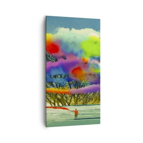 Canvas picture - Revive this World - 55x100 cm