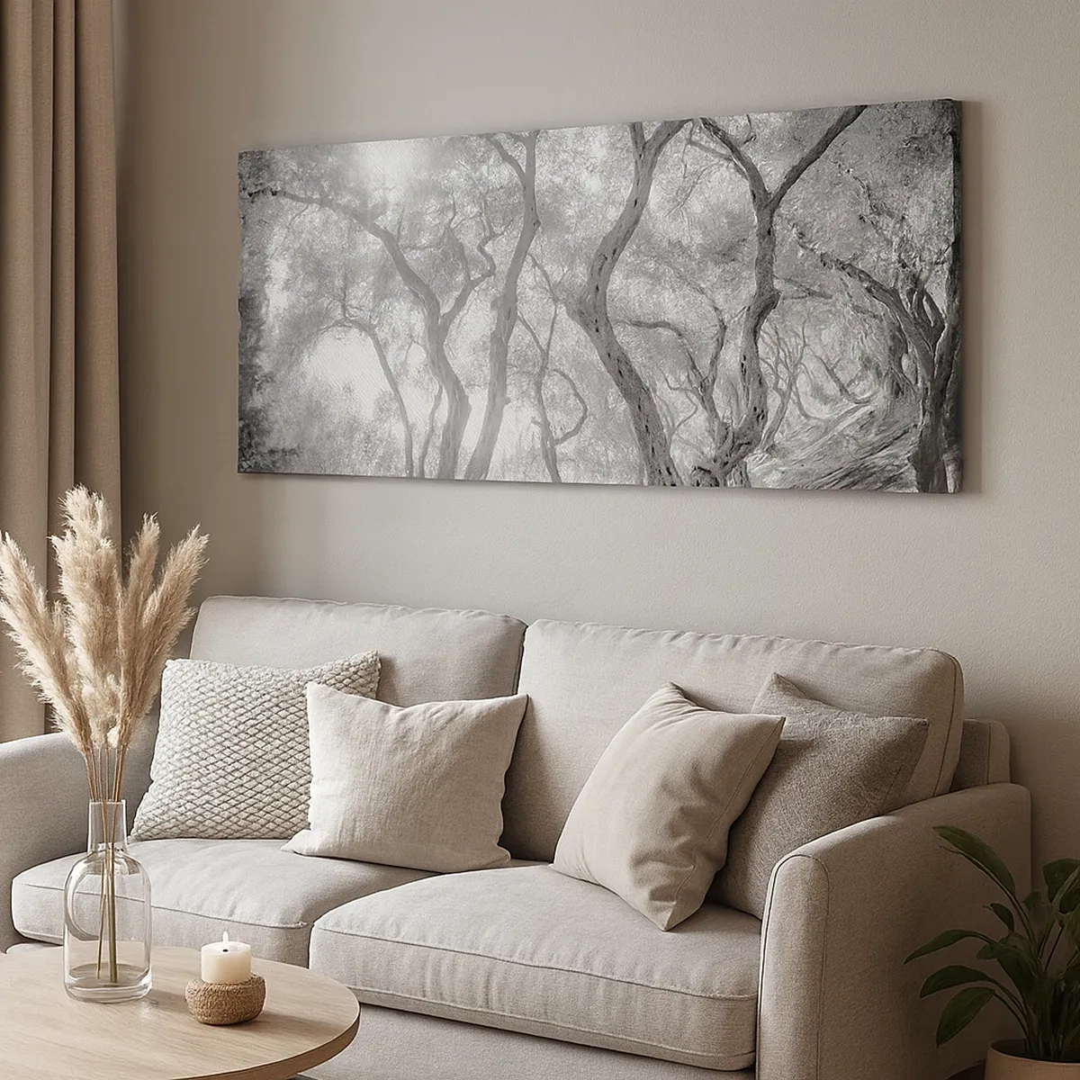 Canvas picture - In an Olive Grove - 30x30 cm