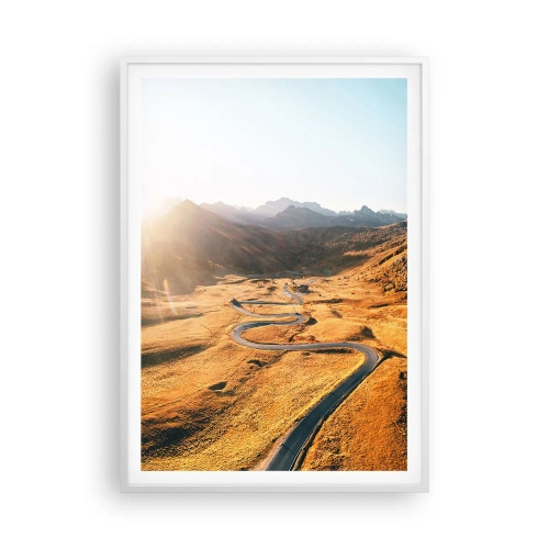 Poster in white frmae - In a Golden Valley - 70x100 cm