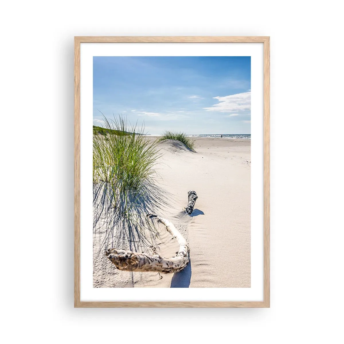 Poster in light oak frame - The Most Beautiful? Baltic One - 50x70 cm