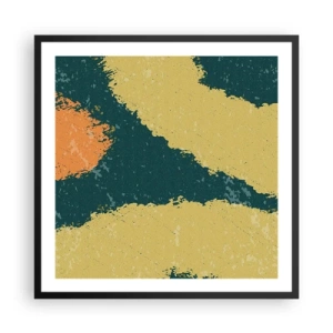 Poster in black frame - Abstract - Slow Motion - 60x60 cm