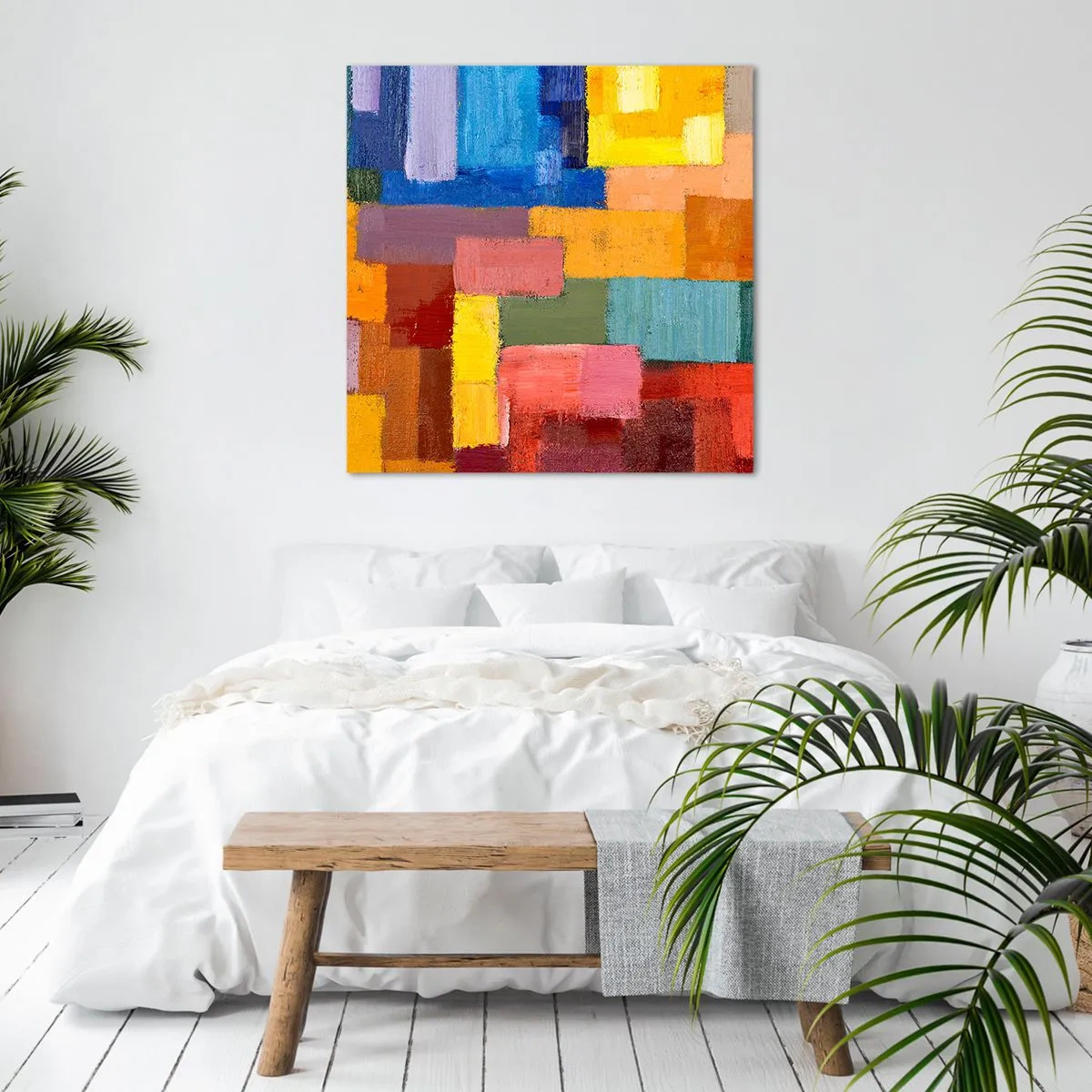Canvas picture - Each Different, All Colourful - 40x40 cm