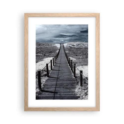 Poster in light oak frame - To the Shore - 30x40 cm