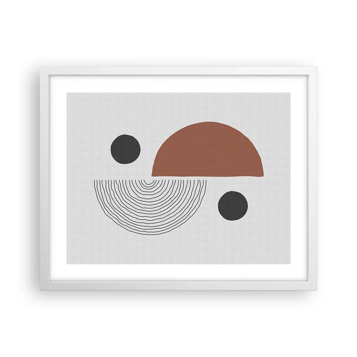 Poster in white frmae - Perfection of a Wheel - 50x40 cm