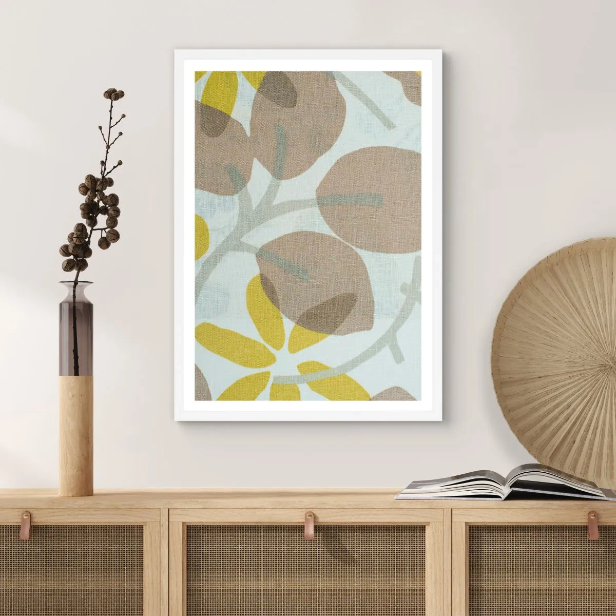 Poster in white frmae - Composition in Full Sunlight - 61x91 cm