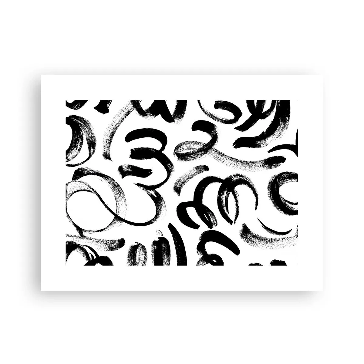 Poster - Black on White - 40x30 cm