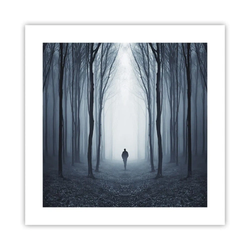 Poster - And Everything is Straight and Bright - 40x40 cm