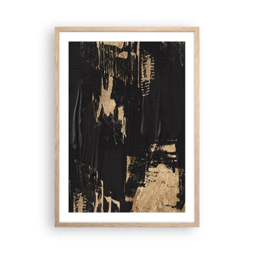 Poster in light oak frame - Touch Mark - 50x70 cm