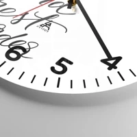 Clock face with numbers