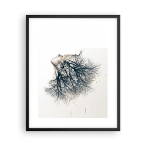Poster in black frame - Listening to the Whisper of the Trees - 40x50 cm