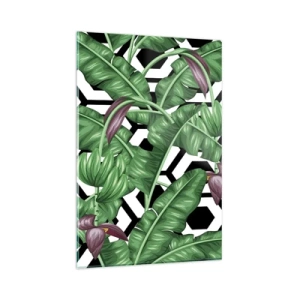 Glass picture - Symmetrical Composition of Nature - 80x120 cm