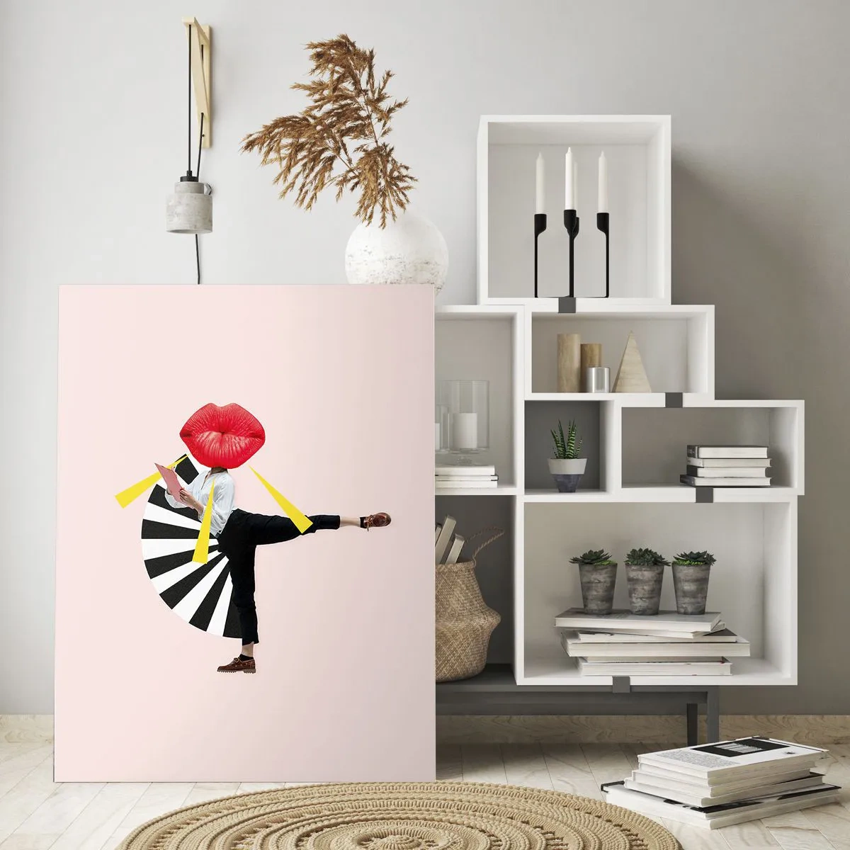 Glass picture - Surrealistic Pop-Art. - 50x70 cm