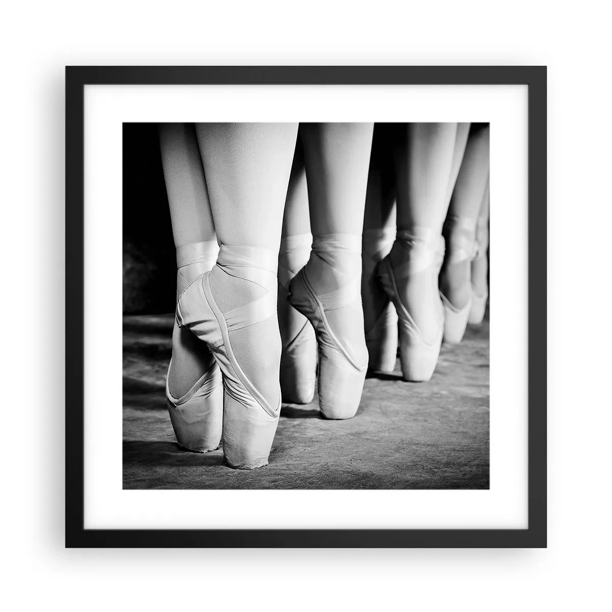 Poster in black frame - Together, Lightly - 40x40 cm