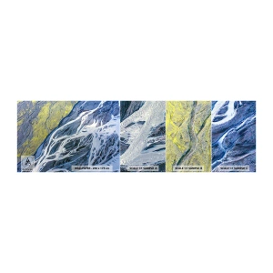 Photo Wallpaper Sample Standard Eco - Cave Paintings of Nature - Abstraction, Piece, Glacier - 100x30 cm